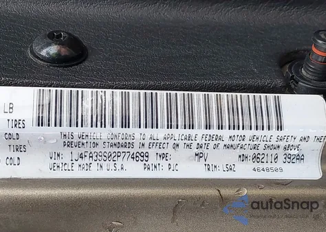 2002 Jeep Wrangler X z USA, uszkodzony, nr VIN 1J4FA39S02P774699